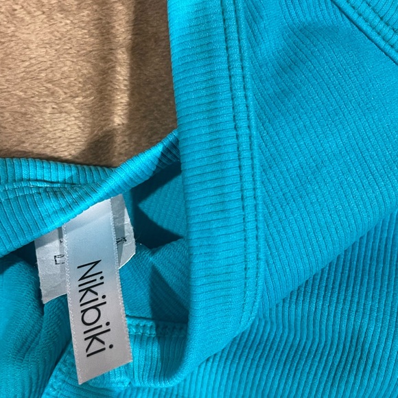 Turquoise Ribbed Tank Top - Picture 2 of 3